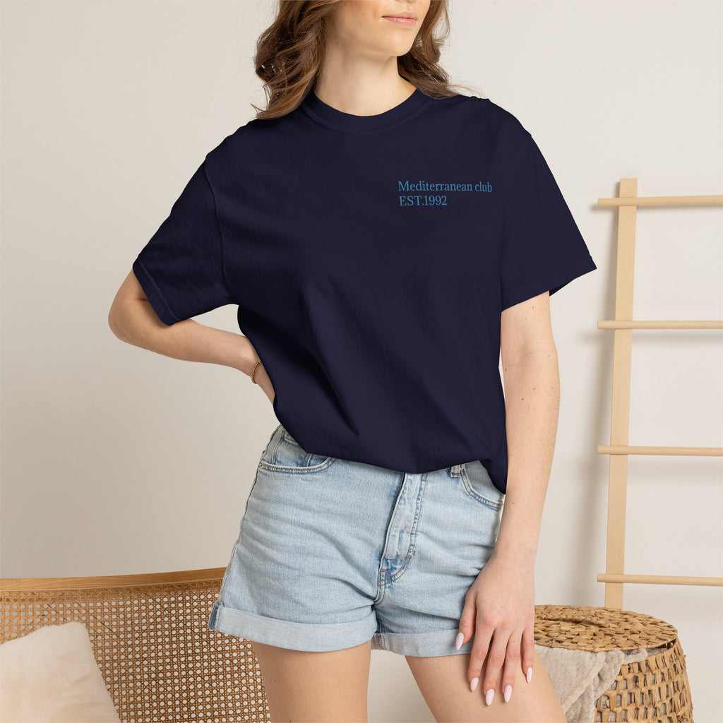 European Summer Destinations T-Shirt — Amalfi Mykonos Ibiza Monaco St. Tropez