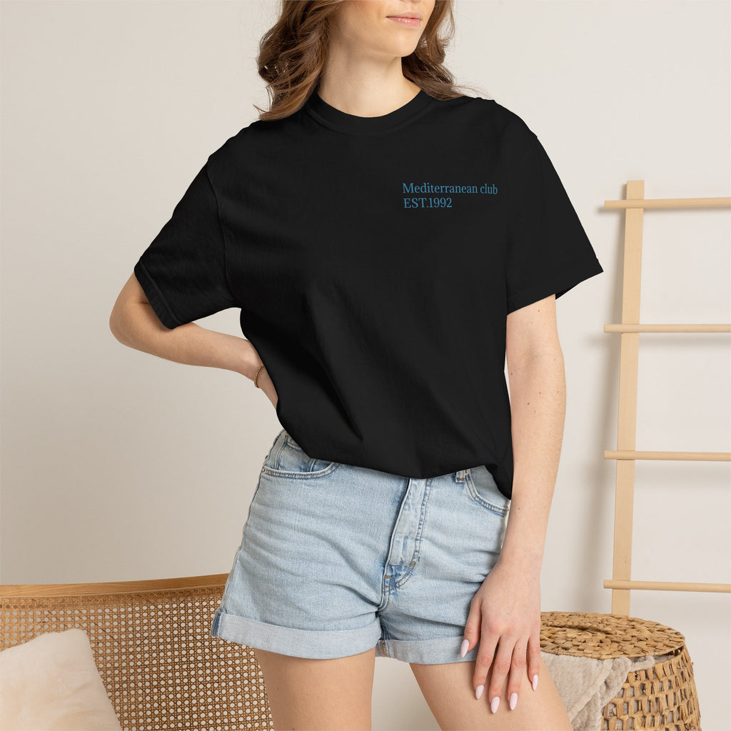 European Summer Destinations T-Shirt — Amalfi Mykonos Ibiza Monaco St. Tropez