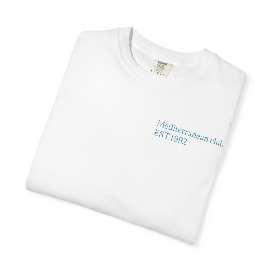 European Summer Destinations T-Shirt — Amalfi Mykonos Ibiza Monaco St. Tropez