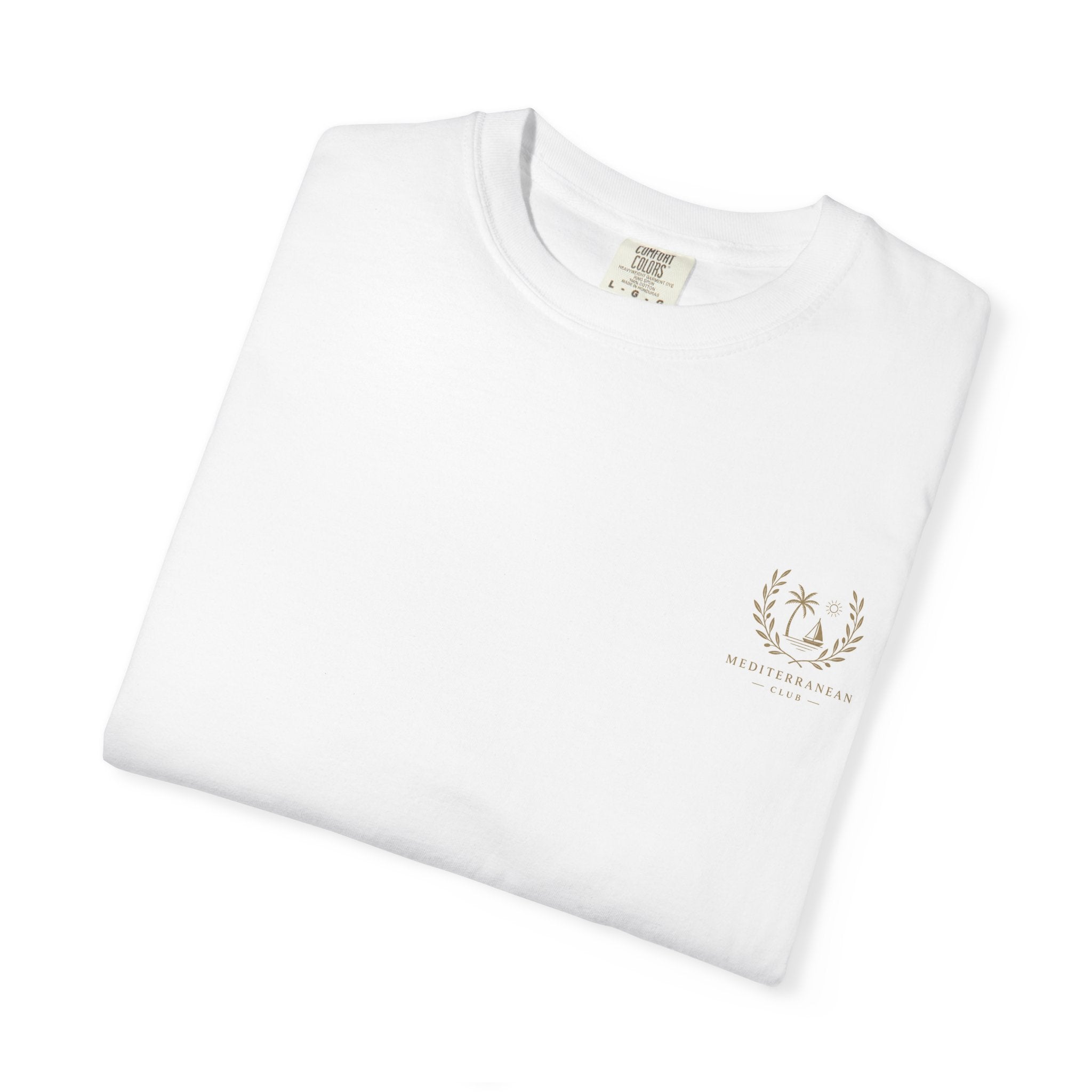 Mediterranean Club T-Shirt – "Private Life: Where Sea Meets Success" Crewneck