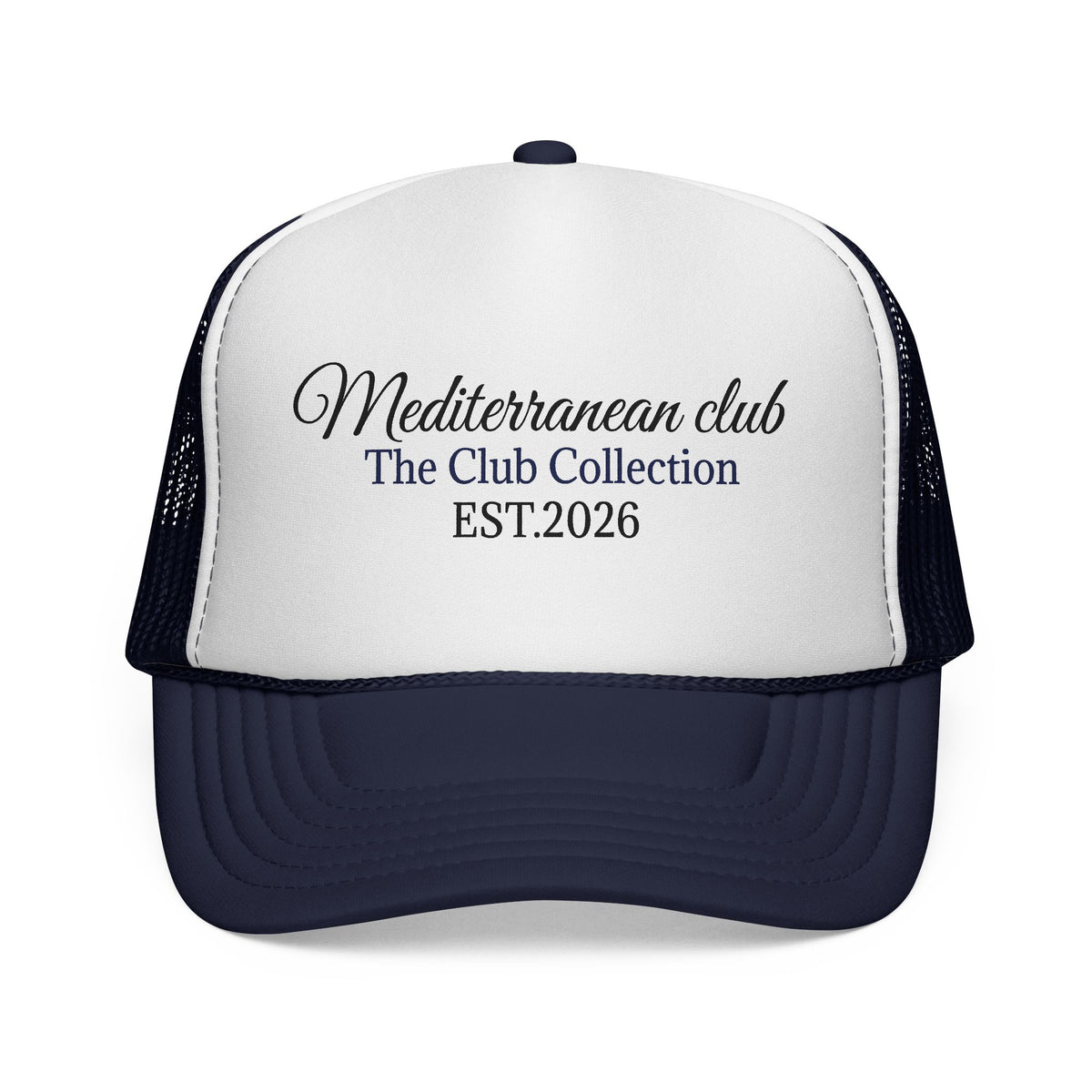 Mediterranean Club Trucker Hat - The Club Collection EST.2026