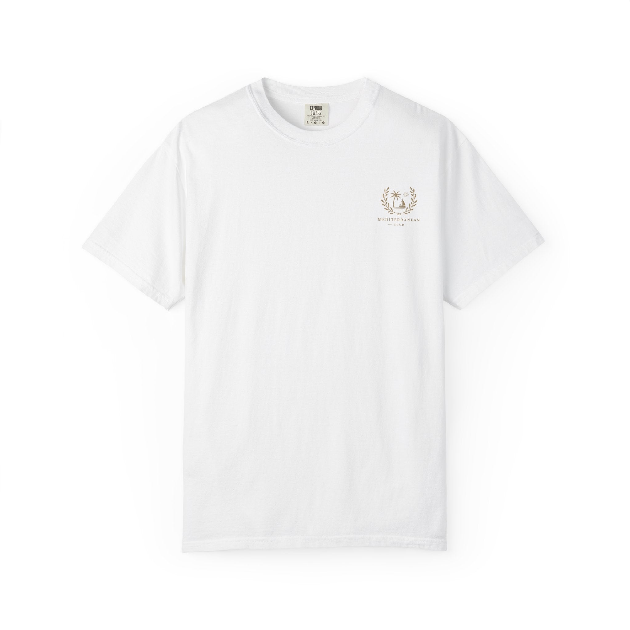 Mediterranean Coast Graphic T-Shirt — Scenic Amalfi-Inspired Beach Tee